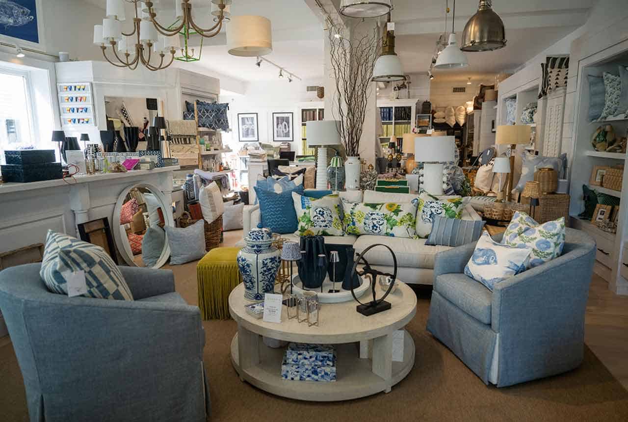 Charming home decor store with stylish furniture and accessories at Margo's Home.